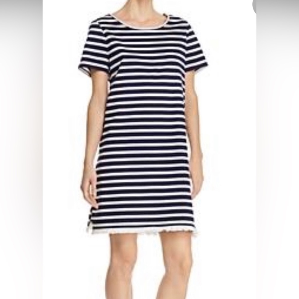 Beachlunchlounge Navy/White Striped Tee Dress